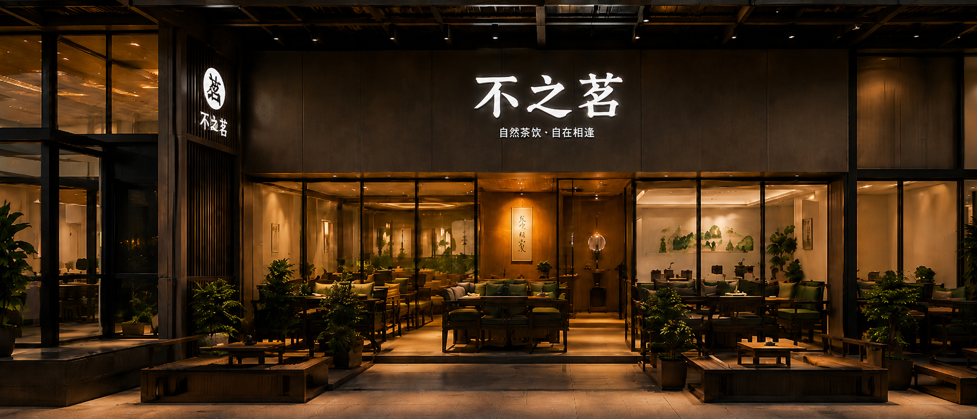 不之茗连锁茶楼项目实景